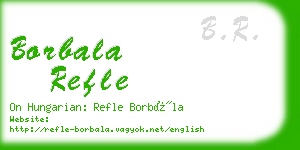 borbala refle business card